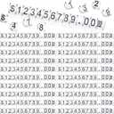 Qunclay 50 Sets Price Display Cube Number Letter Price Tag Cube Blocks Adjustable Dollar Display Stand Small Counter Kit for Jewelry Retail Vending Machine Shop Signs(Clear, Black)