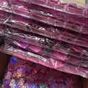 Biapian Pink Shimmer Wall Backdrop, 24PCS Square Sequin Shimmer Wall Panels Color Laser Pink Glitter Photography Props for Party Decorations Indoor or Outdoor Wedding Bachelorette Engagement