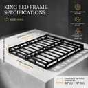 JWIFSEF King Size Box Spring 5 Inch Low Profile Mattress Foundation