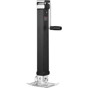 VEVOR Trailer Jack, 8000 lbs Dynamic Load Capacity, Weld-on Pipe-Mount Swivel Trailer Jack with Ergonomic Handle, 15-inch Vertical Travel, Suitable for RV, Horse, Utility, Camping and Yacht Trailers