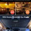 Nmoiss Windshield Sun Shade Umbrella for Jeep Grand Cherokee 2011-2026 Accessories, [Vinyl Coating Heat Shield] Protect Car from Sun Rays & Heat Damage Keep Cool and Protect Interior