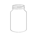 4 X Small glass jars