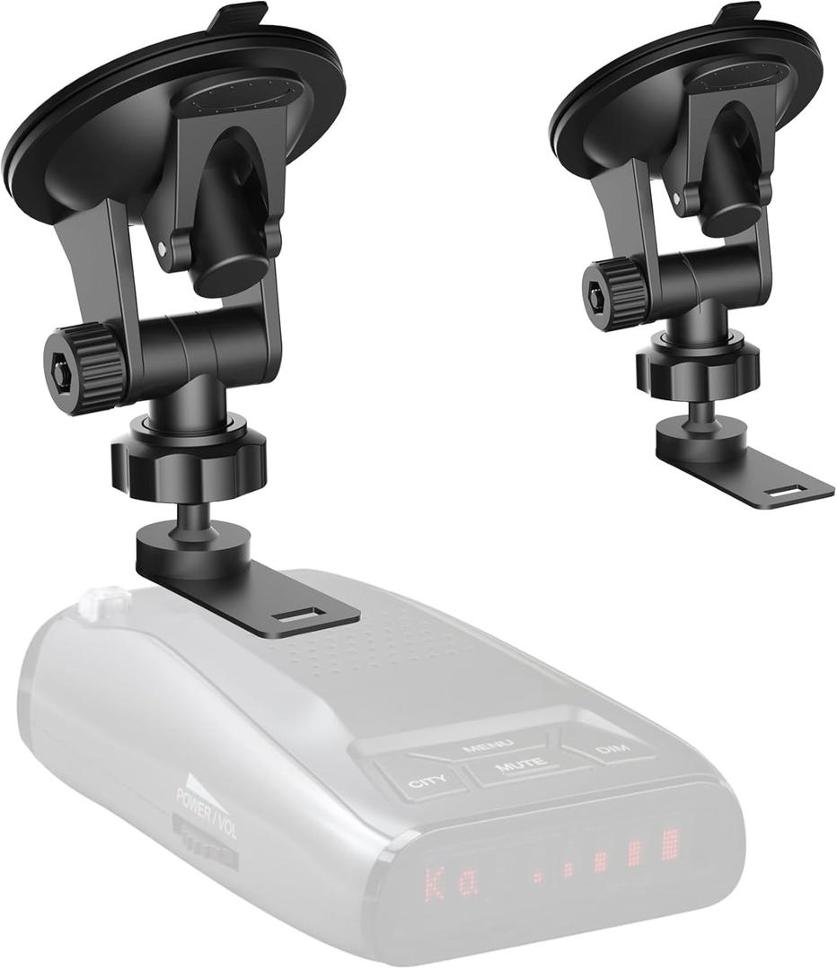 Super Radar Detector Mount,Super Car Windshield,Dashboard Suction Cup Bracket,Compatible with R1 R2 R3 R4 DFR3 DFR6 DFR7 DFR8 DFR9 Radar Detector (for Uniden Radar)