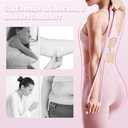3 x Figure 8 Resistance Band for Women, 25lb Resistance Bands for Working Out, Arm Stretch Bands for Back Shoulder, Portable Fullbody Yoga Pulling Rope, Elastic Stretch Bands, Pink