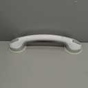 Safe-er-Grip Changing Lifestyles Suction Cup Grab Bars For Bathtubs & Showers; Safety Bathroom Assist Handle, White & Grey, 16 Inches