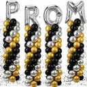 Hungdao Prom Balloons Column Stand Kit 243 Pcs Graduation Prom Decoration 2026 for Party Adjustable Balloon Tower Pillar for Congrats Grad Party Supplies