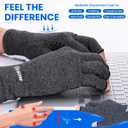 Compression Gloves Arthritis Gloves for Women for Pain,Fingerless Compression Wrap for Hand Pain and OsteoarthritisAnti-SlipUnisex,M,DarkGrey