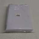 homing 2 Pack Rectangle Vinyl Tablecloth, Waterproof Spillproof Plastic Flannel Backed Table Cloth, Wipe Clean Table Cover for Dining, Buffet Parties and Camping (White, 60" x 84")