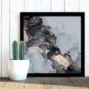 Fxojyvo 12x12 Frame Black, Display Picture 10x10 with Mat or 12 x 12 Without Mat, Wall Hanging Large Picture Frame for Diamond Art Painting 30x30cm - 1 Pack