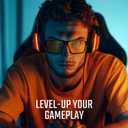 Titan Gaming Glasses, Blue Light Blocking, Night Driving Glasses for Men, Computer Protection, Gift for Gamers (Black)