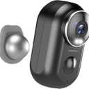 ZUMIMALL Security Cameras Wireless Outdoor,2K Cameras for Home Security, Outdoor/Indoor Camera Battery Powered, 2.4G WiFi, Magnetic Mount,3MP Color Night Vision/Siren/PIR/AI/Cloud/Alexa (Black-Single Camera)