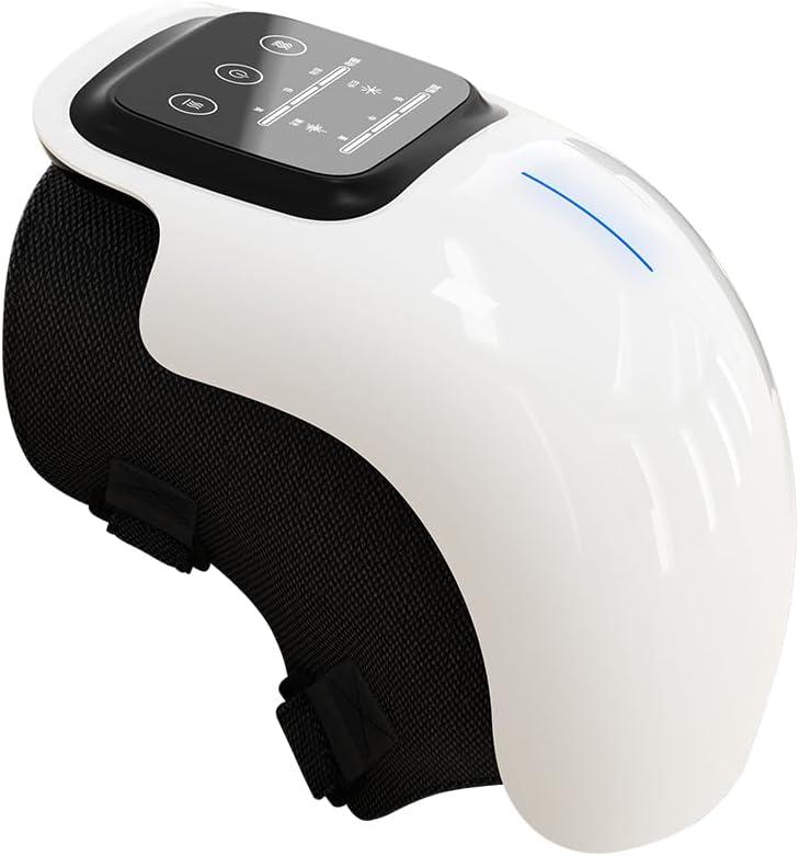 Knee Massager, Electric Knee Massager with Heat, 9-Modes-Heat-and-Vibration Knee Massager for-Pain-Relief, Knee Heat Massager for Knees, USB Charging Portable Knee Massager with LED Screen