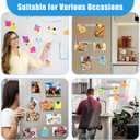 6Pcs Magnetic Strip, Metal Magnet Board with 20 pcs Colorful Magnet, Frameless Magnetic Strips with Adhesive Backing for DIY, Art Projects, whiteboards & Fridge