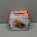 6 Pack Classroom Caddy, Art Caddy with 5 Compartment, Small Portable Storage Bin for Classroom, Office, and Home, Multiuse Table Organizer with Handle, Durable & Drop-Proof, Assorted Colors