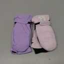 SATINIOR Kids Snow Mittens Waterproof Winter Ski Gloves Warm Thicken Snow Gloves for Girls Boys (5-8 Years, Light Pink,Light Purple)