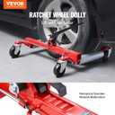 VEVOR Wheel Dolly, Max Capacity 1500 Lbs Car Dolly, Car Jack Dolly Lifter with Wheels, Heavy Duty Vehicle Positioning Ratchet Tire Jack, for Vehicle Car Auto Repair Moving