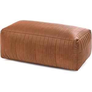 Anji Mountain 100% Handmade & Handcrafted Comfortable Home Dcor Bench Pouf Ottoman Footrest for Living Room, Bedroom, Nursery, Kidsroom, Patio Furniture - (42" x 22" x 17" - Camel)
