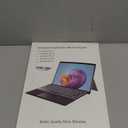 Surface Pro Keyboard, Wireless Type for Microsoft Surface Pro 7 Plus 7/6/5/4/3 12.3 inch, 7 Color Backlit Bluetooth Ultra-Slim Portable Magnetic Keyboard with Trackpad (Black)