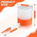 1 Pack Diatomaceous Earth Powder Duster with 6 Inch Nozzle, Diatomaceous Earth Spray Powder Applicator for Pest Control, Gardening & Home Maintenance, Indoor & Outdoor Use (Orange)