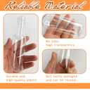 30 Pack 1.7oz Mini Liquor Bottles with Black Cap,Plastic Alcohol Bottles with 10 Funnels,Airtight Plastic Spirit Bottle for Weddings,Party Supplies