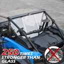 SAUTVS Rear Windshield for Kawasaki Teryx KRX 1000 20-26, Heavy Duty Full Clear Combined Back Windshield Window Full Rear Windscreen for Kawasaki Teryx KRX 1000 2020-2026 Accessories