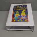 Trystway 4 FT Hanukkah Inflatable Outdoor Decorations, Chanukah Gnomes Holding Menorah and Gift Box Blow up,Build-in Led Light for Party Yard Holiday Outdoor Decor