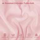 12 Pack Round Tablecloth 120 Inch - Pink Polyester Tablecloth for Round Table, Premium Pink Tableclothes Washable Fabric Table Cover for Wedding Party Banquet Restaurant Reception Dining