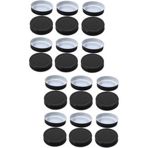 24pcs Sealing Metal Caps for Bottles Apothecary Jars Leakproof Tinplate Lid Covers for Food Storage Containers Jar Lids