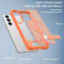 for Samsung Galaxy S26+ Plus Case with Screen Protector,Orange