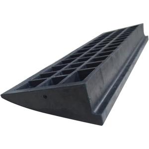 Rubber Curb Ramp for Sidewalk/Car/Wheelchair/Motorcycle/Step, Heavy Duty 10cm Rising Entry and Exit Ramps Non-Slip Surface Ramp Threshold, 10t