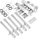 Uniflasy Grill Replacement Parts for Cuisinart GAS2456AS,GAS2556AS,GAS1456ASO,GAS1456BSO,GAS9456AS/ASO,GAS9556AS/ASO,GAS2420AS,Stainless Steel Burner Tube Heat Plate Tent Shield Plate Burner Cover