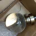 Ivilon Drapery Treatment Window Curtain Rod - Acrylic Ball 1 inch Pole. 72 to 144 Inch. Warm Gold