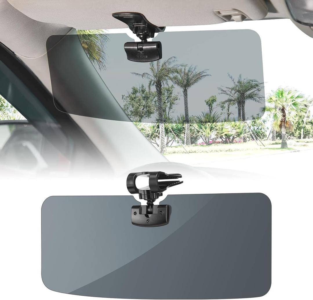JOYTUTUS Sun Visor for SUV, Polarized Sun Visor Extender for Car, Universal UV400 Car Visor Extension Anti-Glare Easy to Install, Protect from Glare/UV Ray/Stray Light (Medium, 1 PACK)