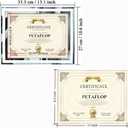 PETAFLOP 8.5x11 Picture Frames Glass 8.5 x 11 Frame Tabletop Display, 2 Pack clear