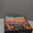 2 Pack Painting Set for Adults or Family Groups, 62 PCS Paint Sets with 2 Table Easels,24 Acrylic Paints,6 PreDrawn & Blank Canvases for Painting,24 Brushes, 2 Pencils, 2 Palettes and Painting Guides