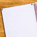 Black n' Red Notebook, Business Journal, 8-1/4" x 5-1/4", 70 Sheets, Ruled, Optik Paper, Scribzee App, Hardcover, Wirebound, Black (L67000) (Small (Pack of 1))