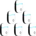 Ultrasonic Rodent & Pest Indoor Repeller, Repellent for Mouse, Mice, Rats, Roaches, Ants, Spider, Silent for Home Use (6 Pack)