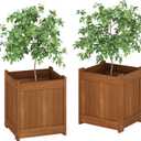 Furinno 2-FG16450 Tioman Hardwood Flower Box, Two-Pack, Natural