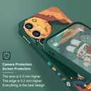 Gencyfu for Samsung Galaxy S23 FE Case, Creative Astronauts Pattern Ultra Thin Soft Phone Cover for Galaxy S23 FE 6.4 inch, Astronauts Green