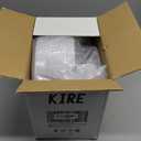 KIRE 100PCS Disposable Plates - White with Gold Rim for Easter/Wedding/Spring Party- Includes 50Pieces 10.25inch Dinner and 50Pieces 7.5inch Dessert/Salad Plates