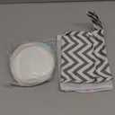 Organic Nursing Pads - 14 Washable Breast Pads for Breastfeeding, Wash Bag, Viscose Derived from Bamboo Reusable Nipple Covers for Breastfeeding Essentials, Soft & Absorbent (Pastel Touch, L 4.8")