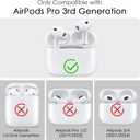 Bling Airpods iPods Pro 3 Case Cover 2025, VISOOM Rhinestone Airpods Pro 3 Cases Cute Glitter Jewelry Airpod iPod Pro3 Cases for Sparkly Apple AirPods iPods Pro 3rd Gen Case with Keychain for Women