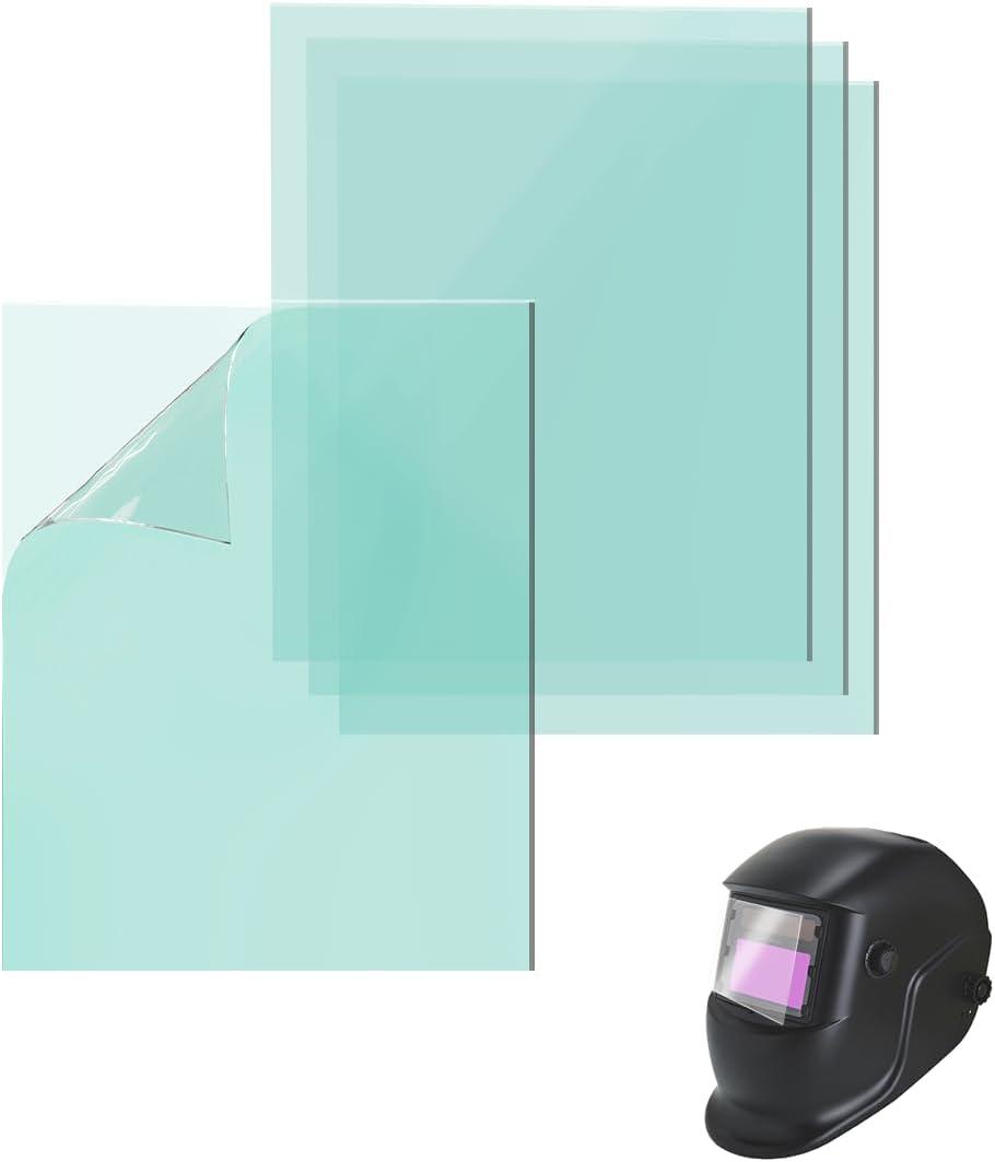 4.5" X 5.25" Welding Helmet Cover Lens,10 Pcs Outside Replacement Clear Lens Covers for Solar Auto Darkening Welding Helmet
