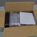 4 Pack Laundry Pods Container, Clear Laundry Room Organization Containers,Large Laundry Detergent Powder Storage Containers Black Wooden Lids & Labels, Acrylic Laundry Pods Holder for Scent Booster