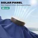 9FT Solar-Powered LED Patio Umbrella with Tilt Crank,Outdoor Market Umbrella with 32 Lights,Sunshade for Deck, Garden and Pool