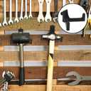 8pcs Storage Shed Hooks for Suncast, V Shaped Durable ABS Hanger Hooks Tool Organizer Accessories Compatible with Suncast (Black)