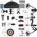 Compound Bows Draw Weight 30-70lbs Ready to Shoot, Bow and Arrow Set for Adults, Archery Set Come with All The Accessories