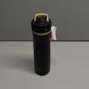 Contigo x Ally Love Ashland Chill 2.0, Stainless Steel, Spill Proof Water Bottle with AutoPop Easy Lean Lid, BPA Free, 24oz, Licorice (24oz (Pack of 1))