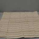 Boho Throw Pillow Covers 20x20 Inch Set of 2 Striped Chenille Farmhouse Decorative Cushion Covers for Sofa Couch Bed Living Room Farmhouse Decor (Beige, 20" x 20" (Pack of 2))