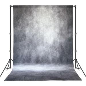 Abstract Professional Photography Backdrop for Portrait Photo Props Booth Background Photoshoot Studio with Polyester Fabric Roller Pocket on Top (8x10ft, Grey, No Stand)